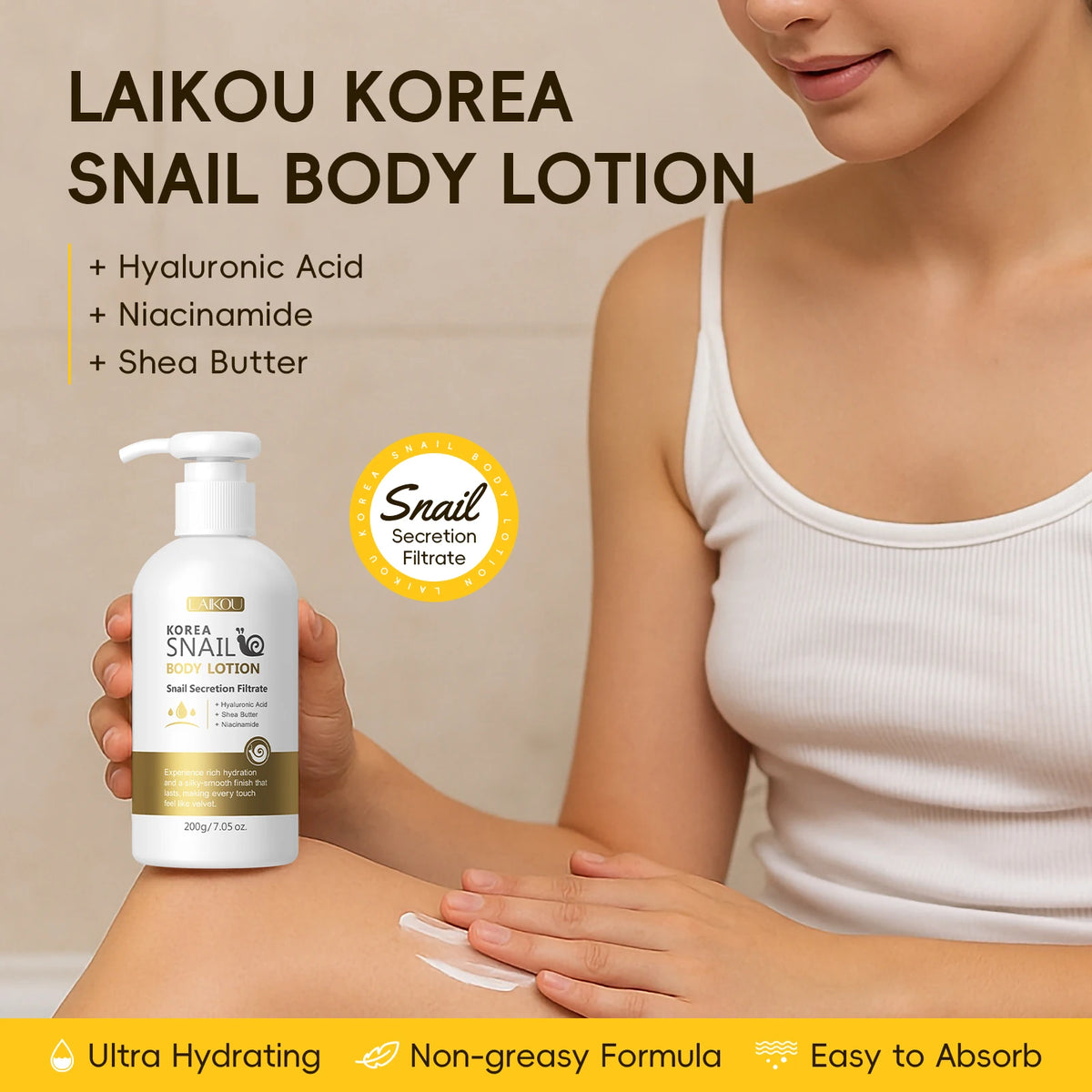 Korea Snail Hydrating Body Lotion (200g)