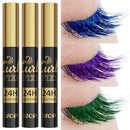 3-Piece Colorful 3D Silk Fiber Waterproof Mascara Set (Blue, Green, Purple)