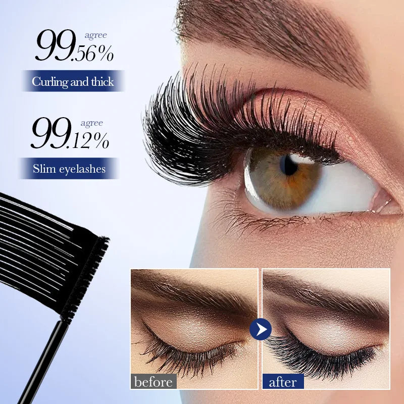 5D Waterproof Black Silk Fiber Lengthening Mascara
