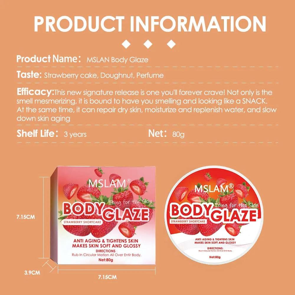 Body Glaze Anti-Aging Whipped Body Butter for Women