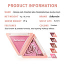 Triangle Two Tone Cream and Powder Blush Palette