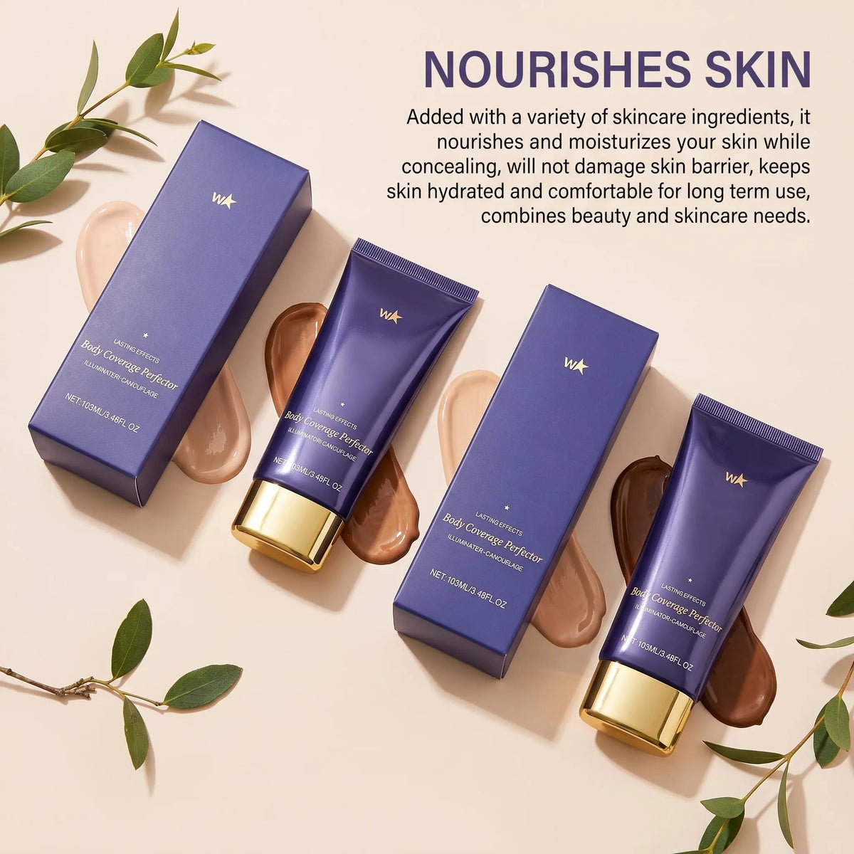 Perfect Full Body Coverage Concealer Foundation Waterproof