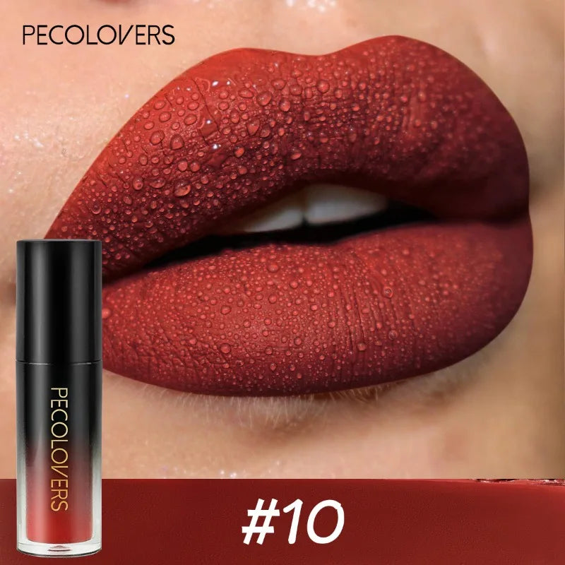 14-Color Waterproof Matte Long-lasting Lip Gloss Lipstick