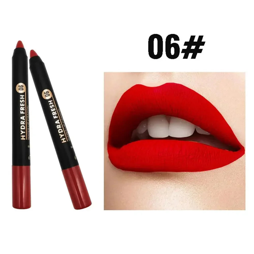 9-Color Matte Velvet Lipstick Pen - Long Lasting & Waterproof