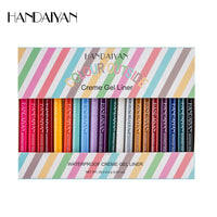 20-Piece Waterproof Matte Colored Eyeliner and Eyeshadow Pencil Set Gift Box