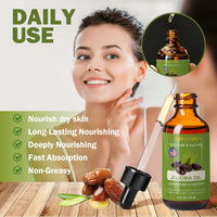Amococo Jojoba and Rosehip Oil Set, Cold Pressed Face and Body Oil, 2 x 120ml
