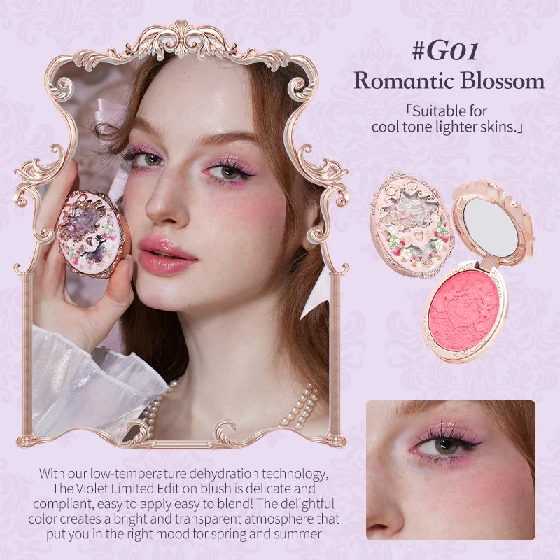 Strawberry Rococo Series Embossed Blush