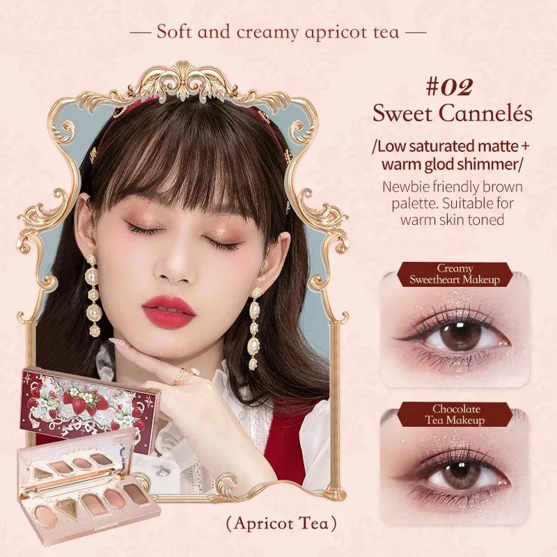 Moonlit Mermaid Makeup Set with Eyeshadow, Blush, Lip Gloss and Bag