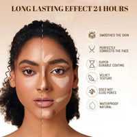 10-Color Cream Contour and Concealer Palette with Brush