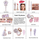 Knight Unicorn Makeup Set with Eyeshadow, Blush, Lipstick and Loose Powder