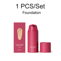 Thermal Color Changing Foundation and Matte Setting Spray Set with SPF 50
