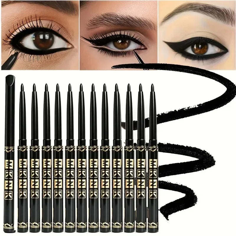 Waterproof Smudge-Proof Black Gel Eyeliner Pencil