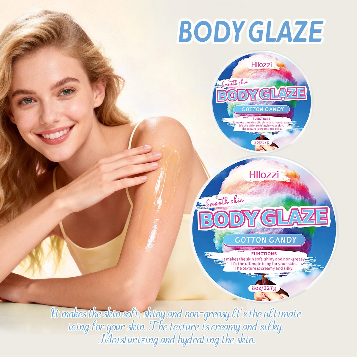 Marshmallow Body Glaze Moisturizing Skin Repair - 8oz & 2oz