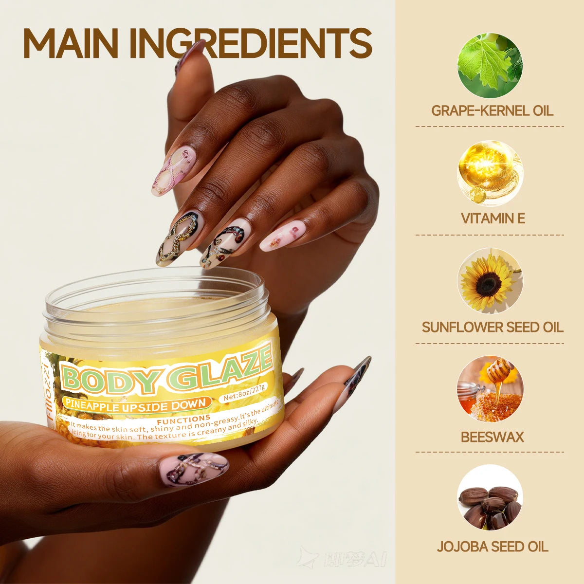 Brightening and Smoothing Body Glaze Moisturizer