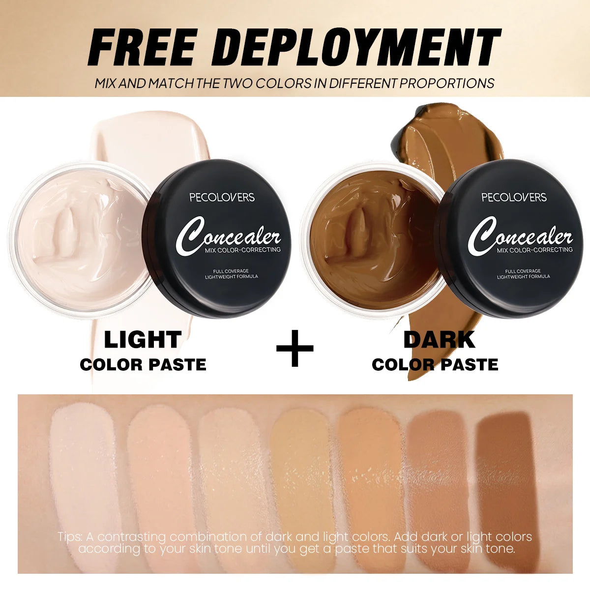 4-Piece Full Coverage Cream Concealer Kit