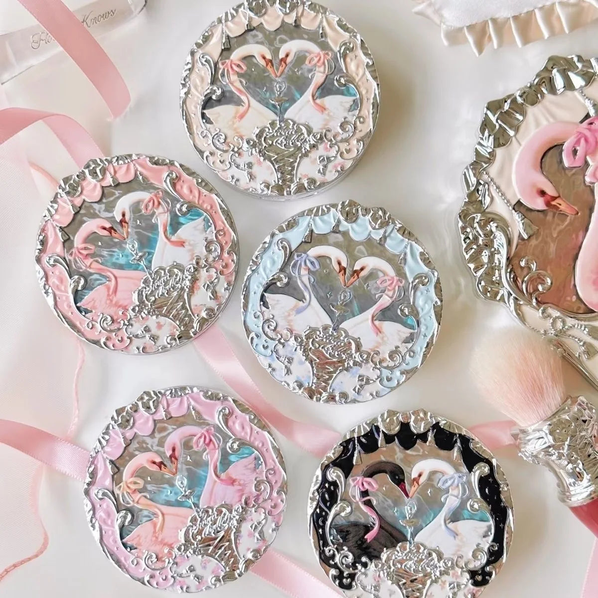 Swan Ballet Series Embossed Blush Palette