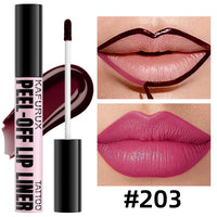Waterproof Peel-Off Lip Liner and Matte Lip Stain