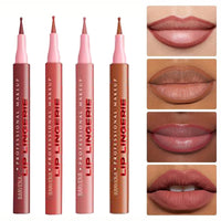 6-Color Matte Waterproof Lip Liner Pencil Set