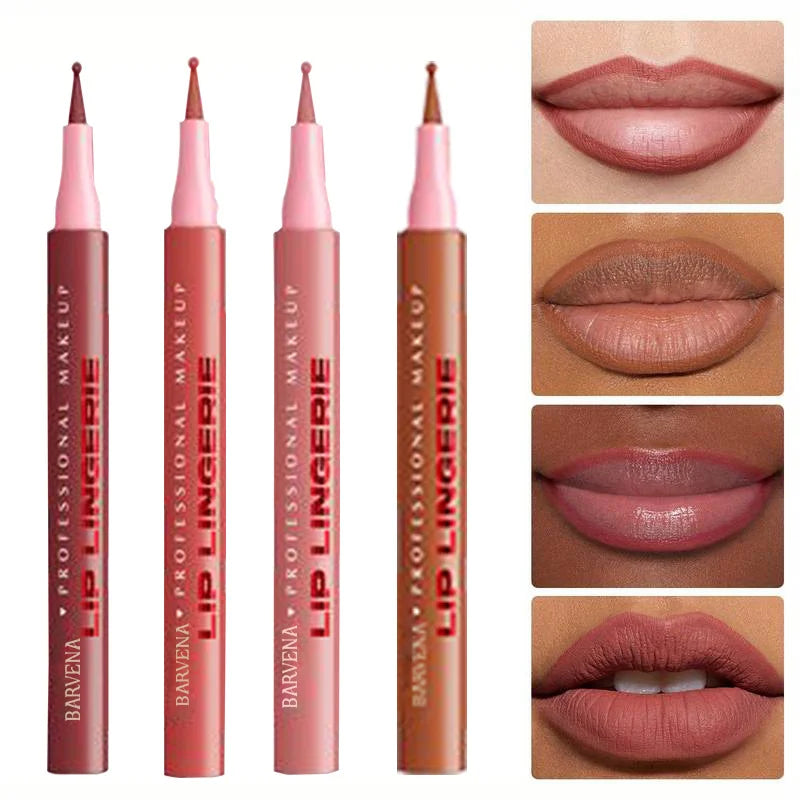 6-Color Matte Waterproof Lip Liner Pencil Set