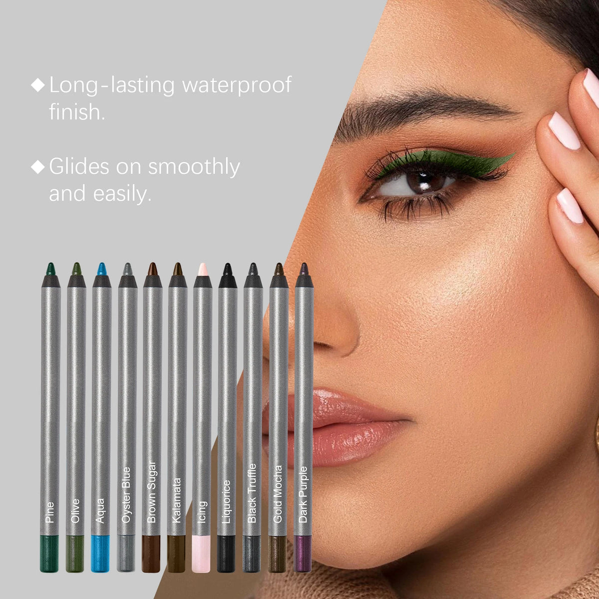 Waterproof and Smudge-Proof Gel Eyeliner Pencil