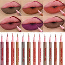 6-Color Matte Waterproof Lip Liner Pencil Set