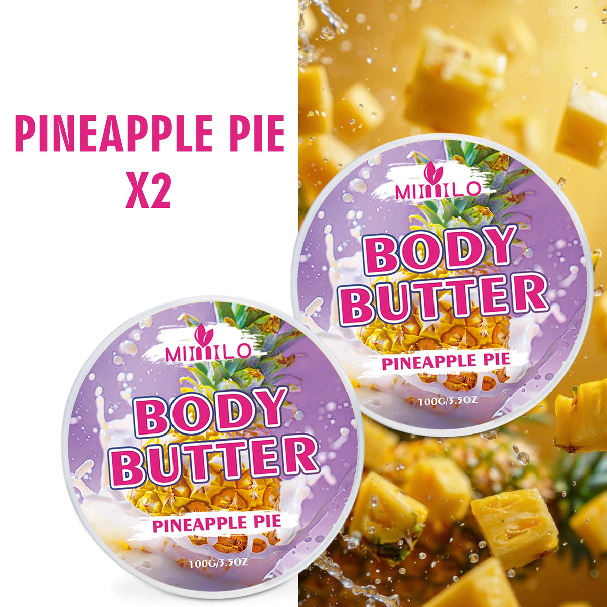 2-Pack Nourishing Body Glaze with Storage Bag (100g x 2)