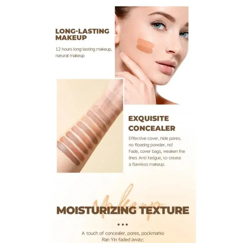 Full Coverage Waterproof Liquid Concealer with Matte Finish