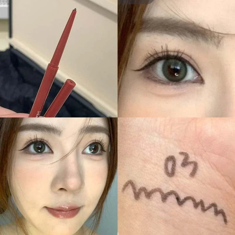 Ultra-fine Waterproof Gel Eyeliner Pencil in Pink Brown