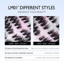 640 Pcs D Curl Lash Clusters Kit with Waterproof Reusable Extensions