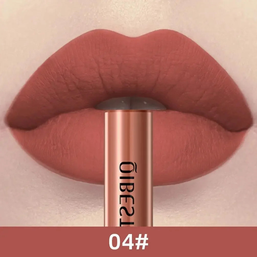 1 PC matte lipstick, non stick to cup, waterproof and long-lasting, whitening and non fading