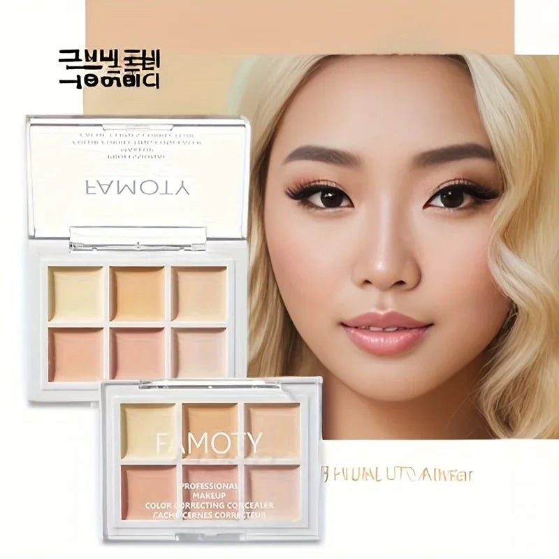 Long-Lasting 9-Color Concealer Palette for Dark Circles and Acne Marks