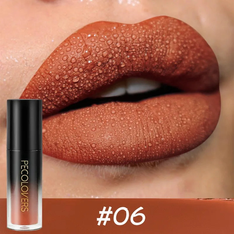 14-Color Waterproof Matte Long-lasting Lip Gloss Lipstick