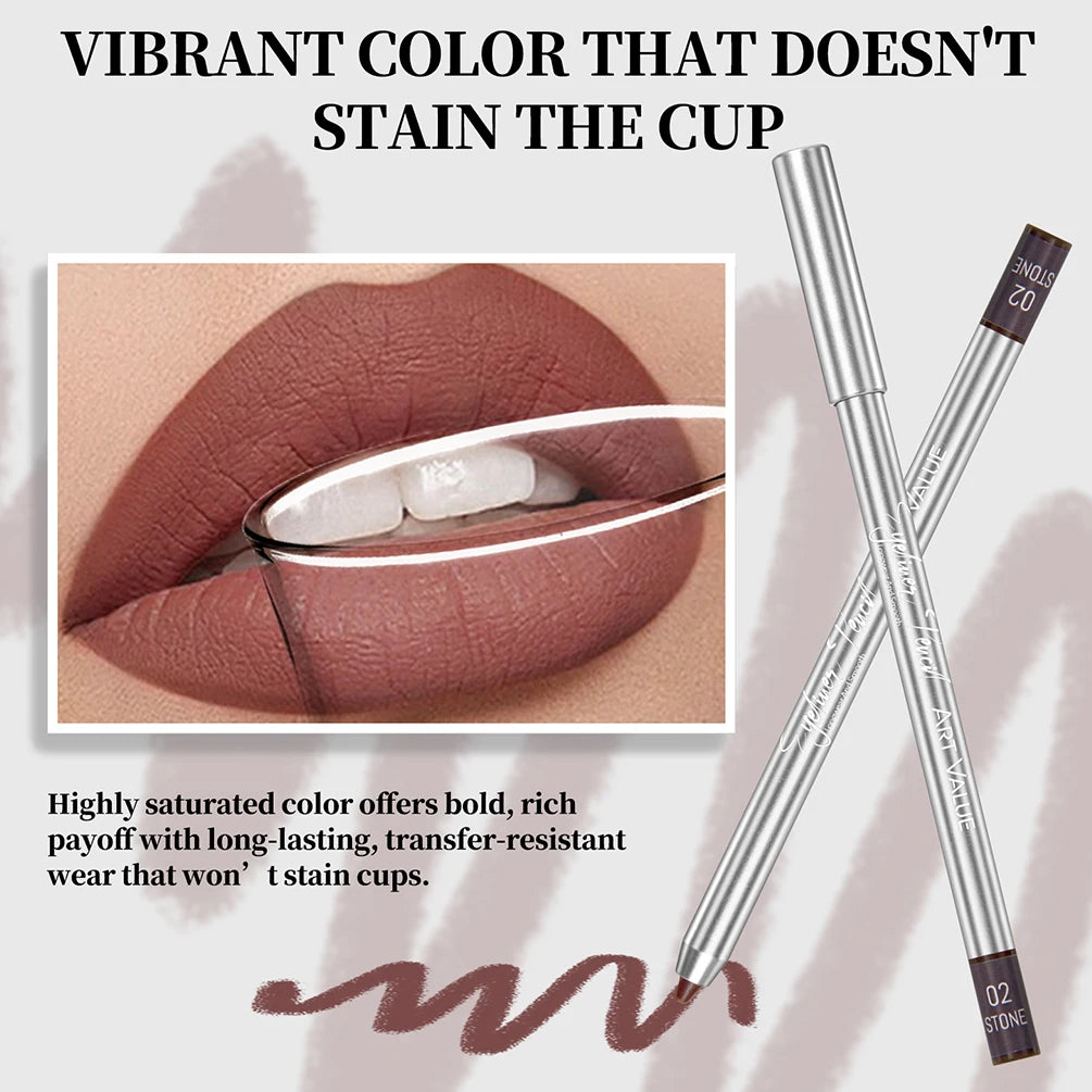 ART VALUE 6-Color Matte and Shimmer Eyeliner Pencil Set