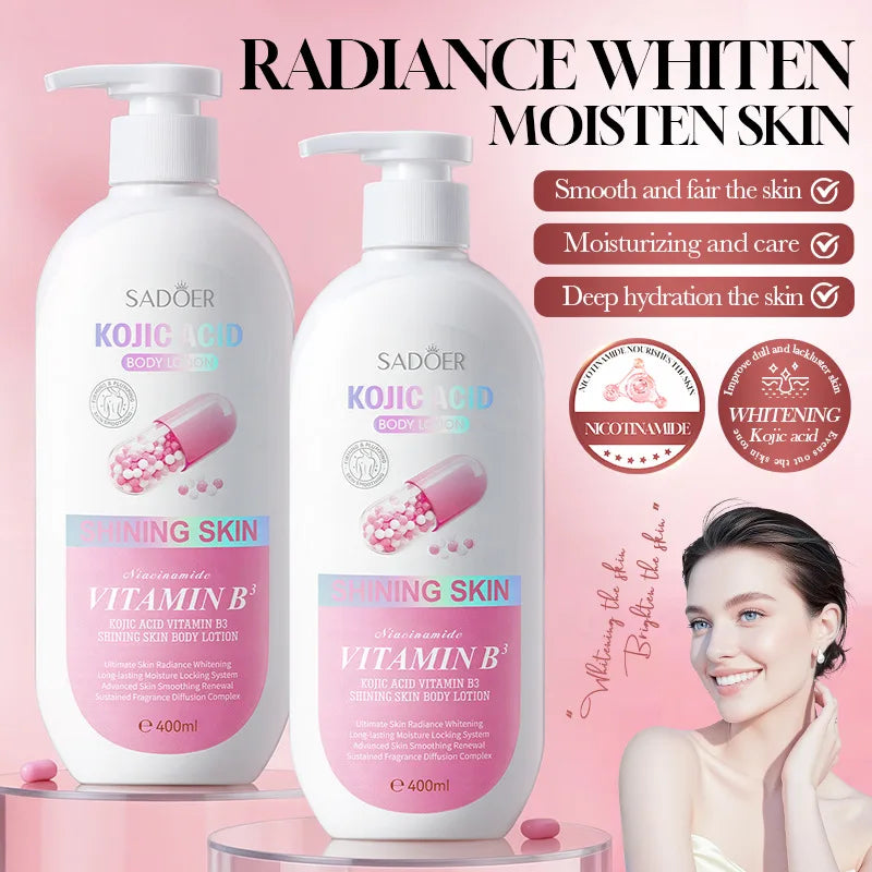 Acid and Glutathione Brightening Body Lotion with Vitamin B3 & E