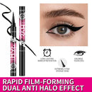12-Pack Waterproof Long-Lasting Black Liquid Eyeliners