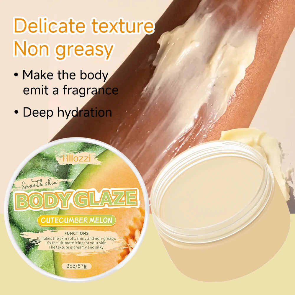 Cutecumber Melon Body Oil and Glaze Set with Rollerball Applicator
