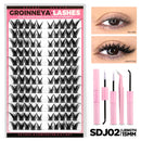 Cat Eye DIY Lash Extension Kit with Bond, Seal, and Tweezers