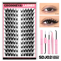 Cat Eye DIY Lash Extension Kit with Bond, Seal, and Tweezers