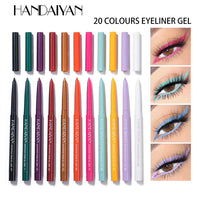20-Piece Waterproof Matte Colored Eyeliner and Eyeshadow Pencil Set Gift Box