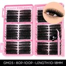 640 Pcs D Curl Lash Clusters Kit with Waterproof Reusable Extensions