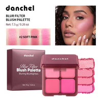 Blush and Highlighter Palette - 4 Shades