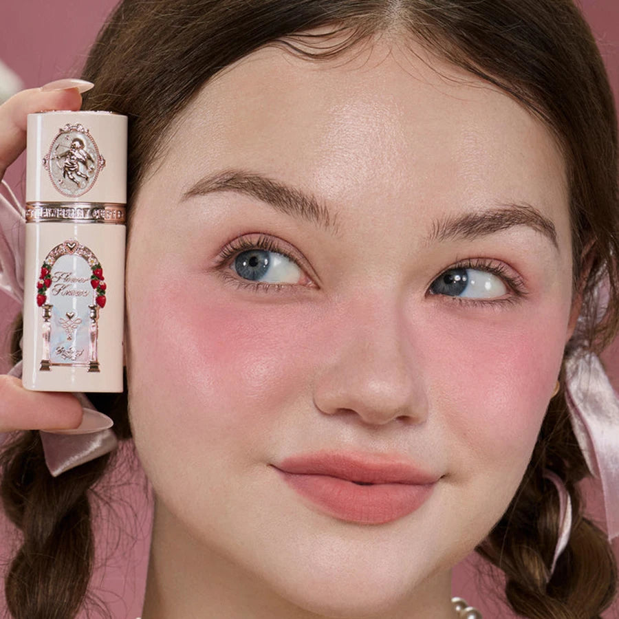 Strawberry Cupid Liquid Blush with Puff