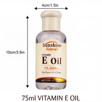 Vitamin E Moisturizing Body and Skin Care Oil, 75ml