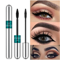 4D Silk Fiber Waterproof Lash Mascara - Black Lengthening & Thickening
