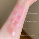 High Gloss Moisturizing Cream Blush and Lipstick with Puff