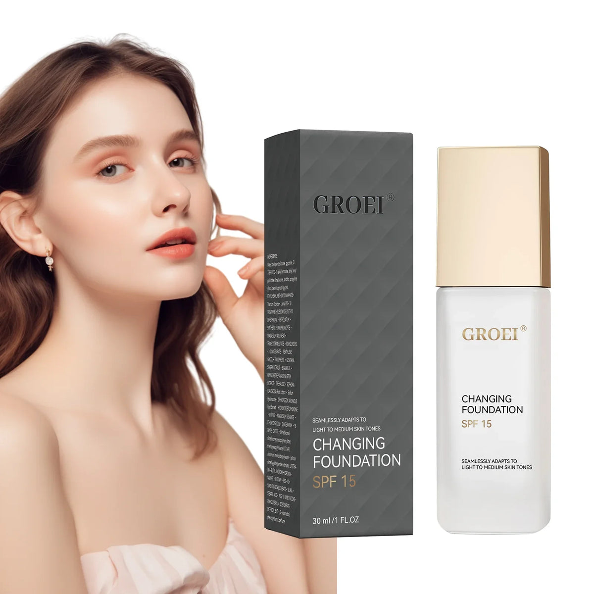 Color Changing Foundation SPF15 - 30ml Lightweight Natural Finish