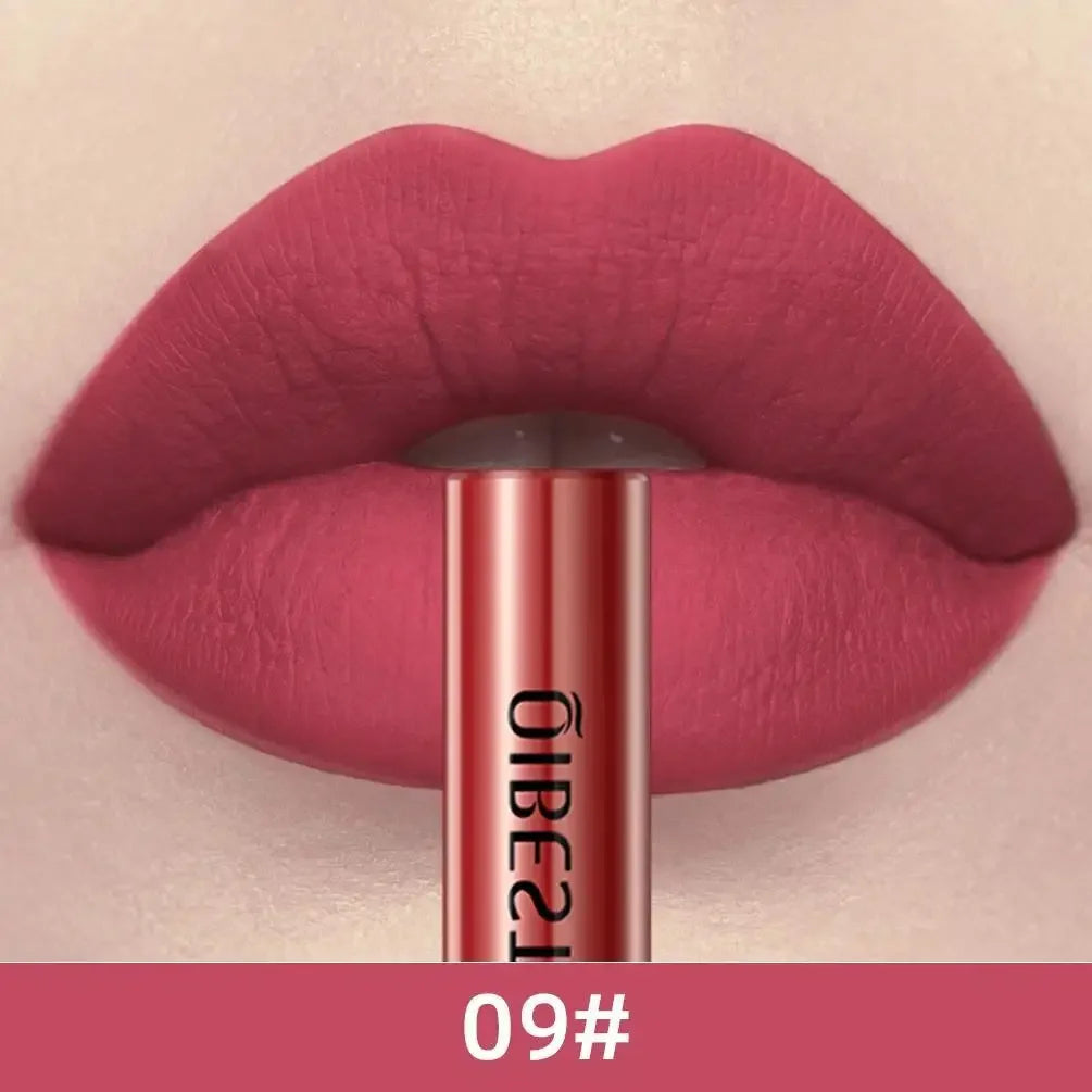 1 PC matte lipstick, non stick to cup, waterproof and long-lasting, whitening and non fading
