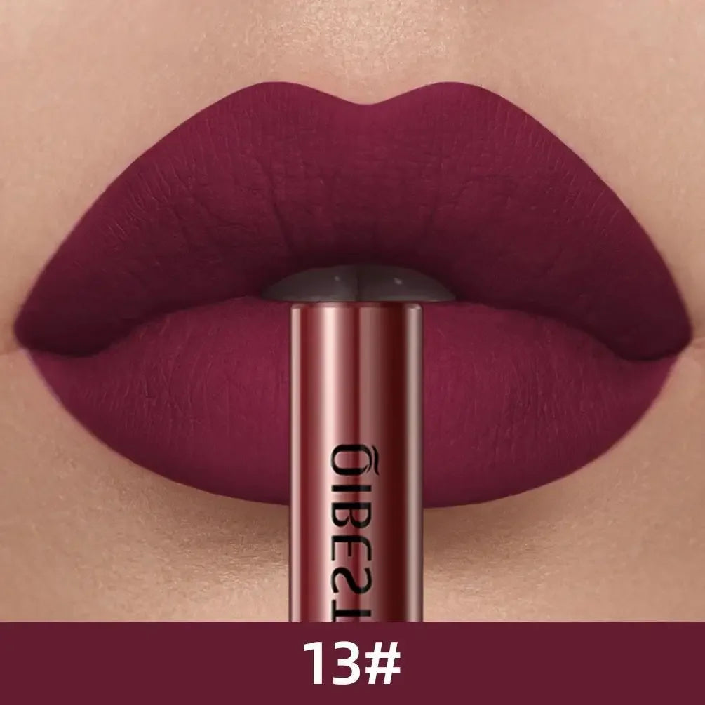 1 PC matte lipstick, non stick to cup, waterproof and long-lasting, whitening and non fading