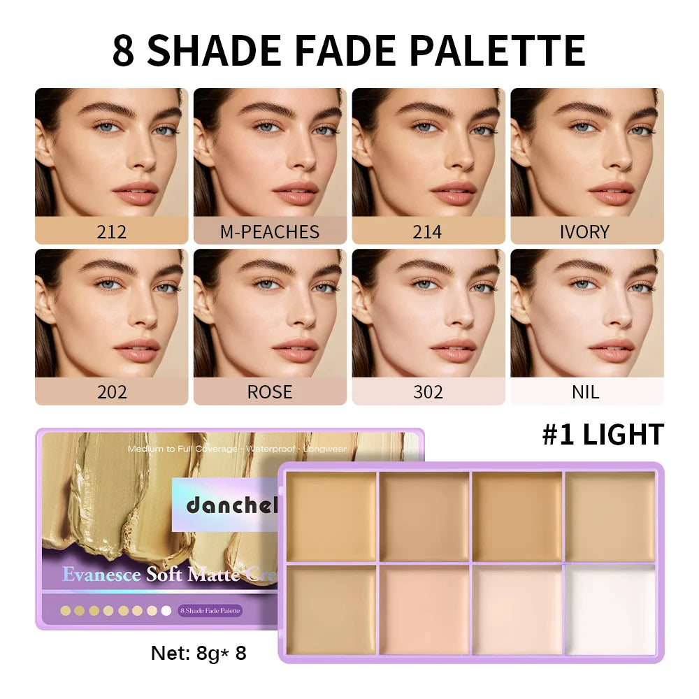 Full Coverage Cream Concealer and Contour Palette