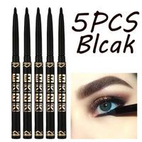 Waterproof Smudge-Proof Black Gel Eyeliner Pencil